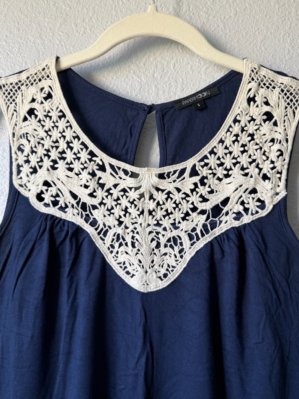 Papermoon Crochet Detail Knit Tank, EUC, Women’s Small - Picture 3 of 13